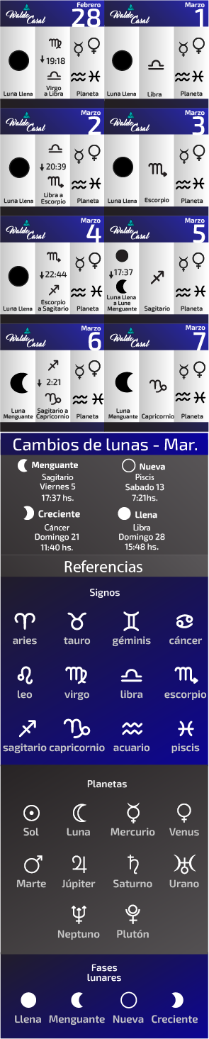 Calendario Astrológico
