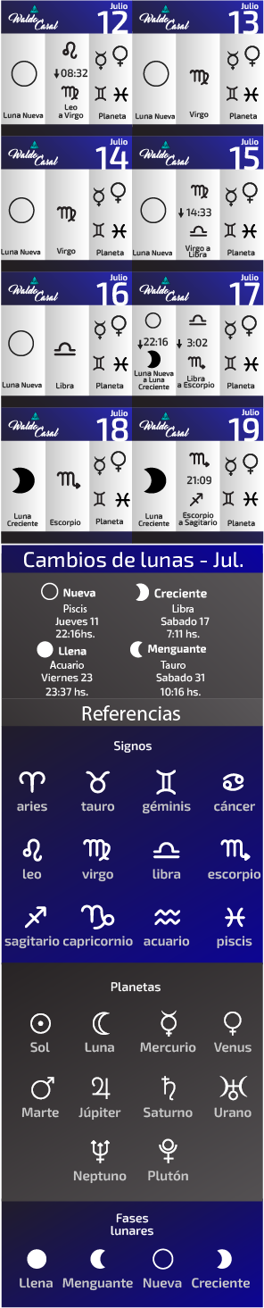 Calendario Astrológico